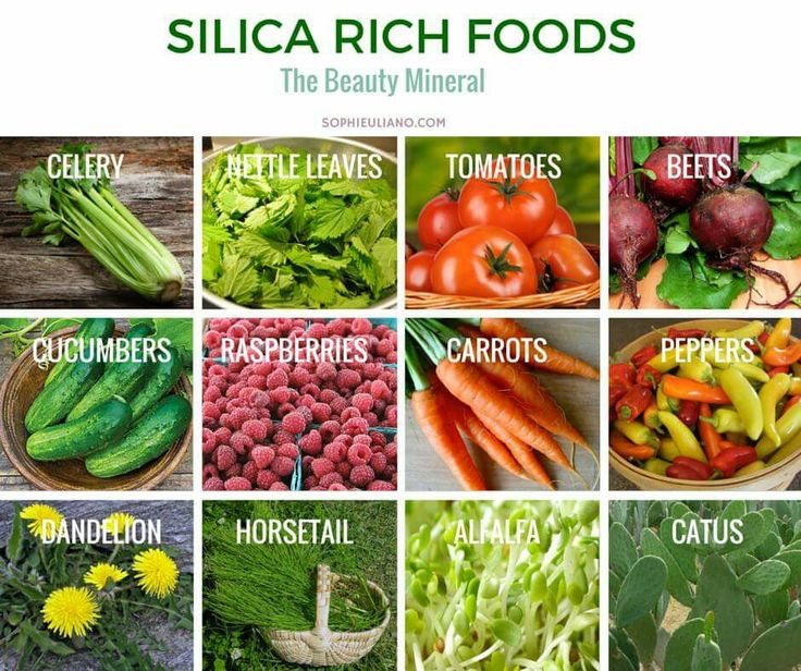 Silica-rich foods — roots, greens & nettle